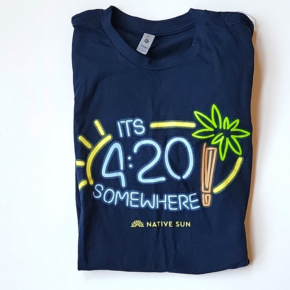 420 navy blue t-shirt